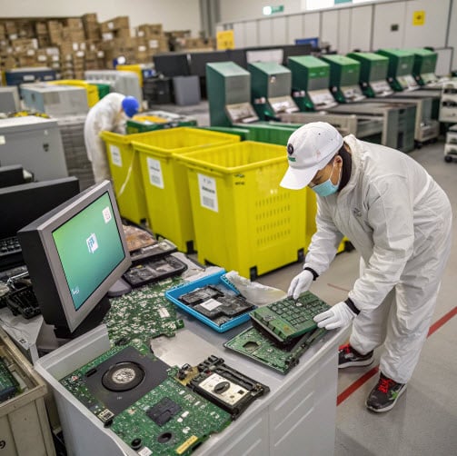 Computer recycling in London